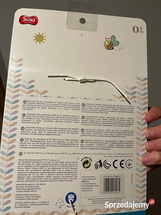 Zawieszka sensoryczna Smiki 0 zabawka niemowlęca Dla niemowląt mazowieckie