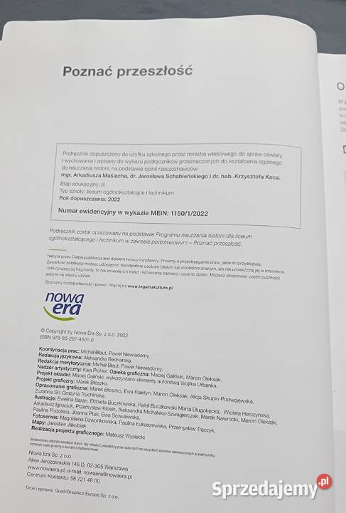 Poznaj przeszłość 1 Podr do historii LO i tradycyjny podręcznik Koźminek sprzedam