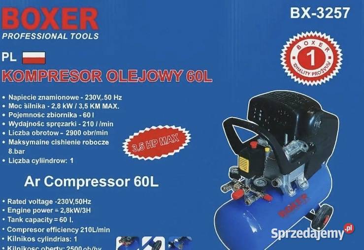 469 Kompresor olejowy 60 L Boxer Zabrze