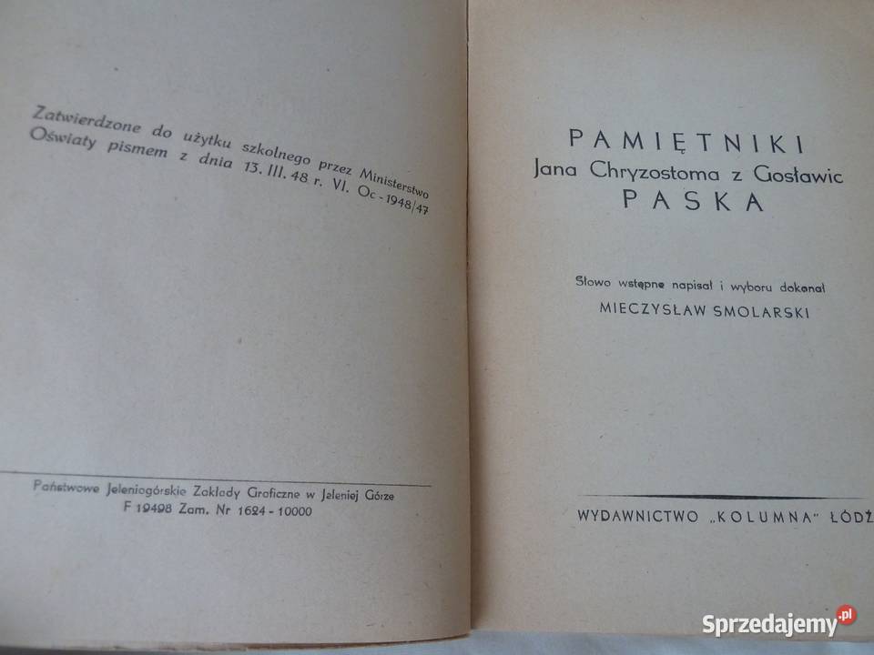 Pamiętniki Jana Chryzostoma Paska z Gosławic