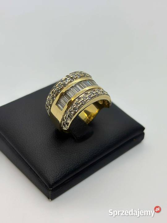 Złoty pierścionek pr 585 833g Rozmiar 16 złoto Elbląg