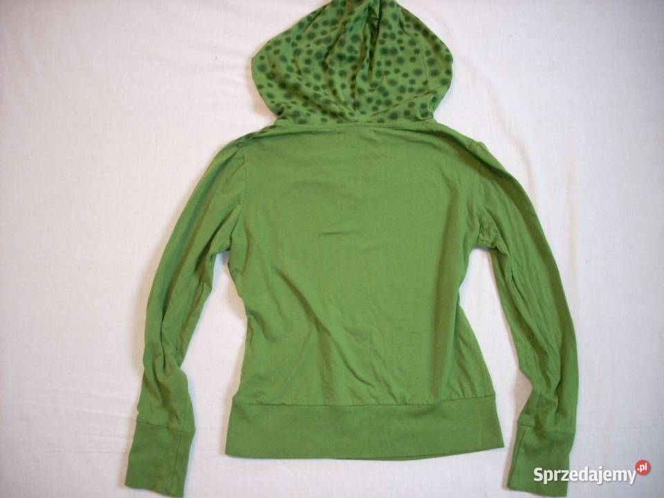 CROPP Zielona Bluza Bluzka Kaptur S 36
