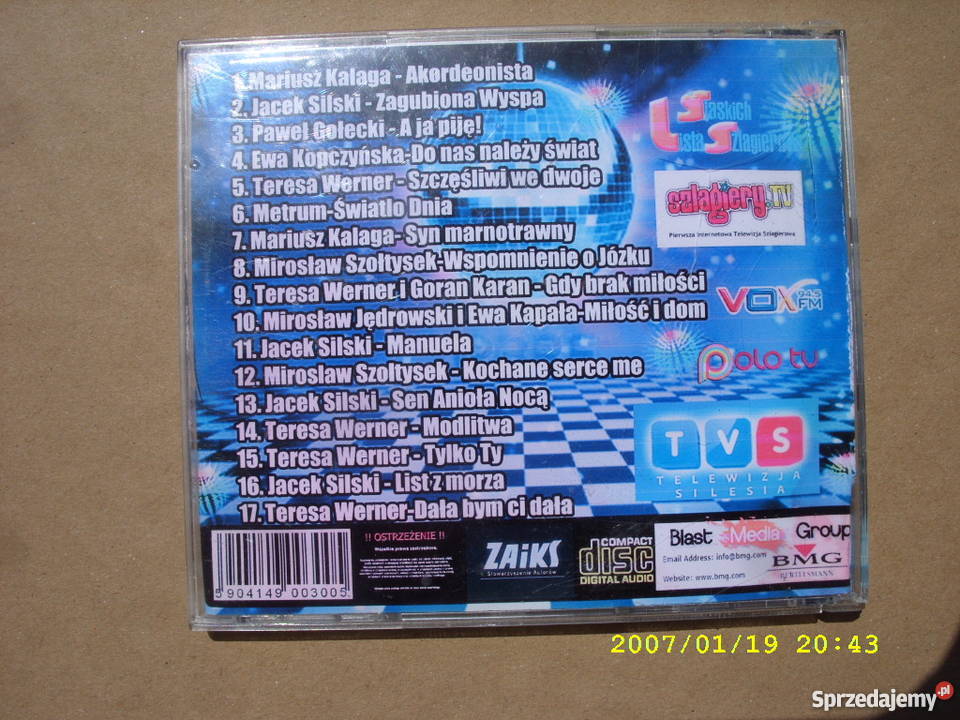 CD SLASKIE HITY Wołów sprzedam