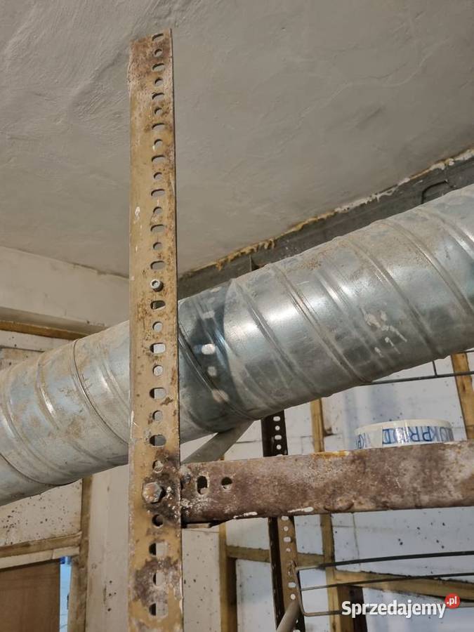 Regał magazynowy z kątowników metalowy do garażu Pozostałe Dąbrowa Górnicza sprzedam