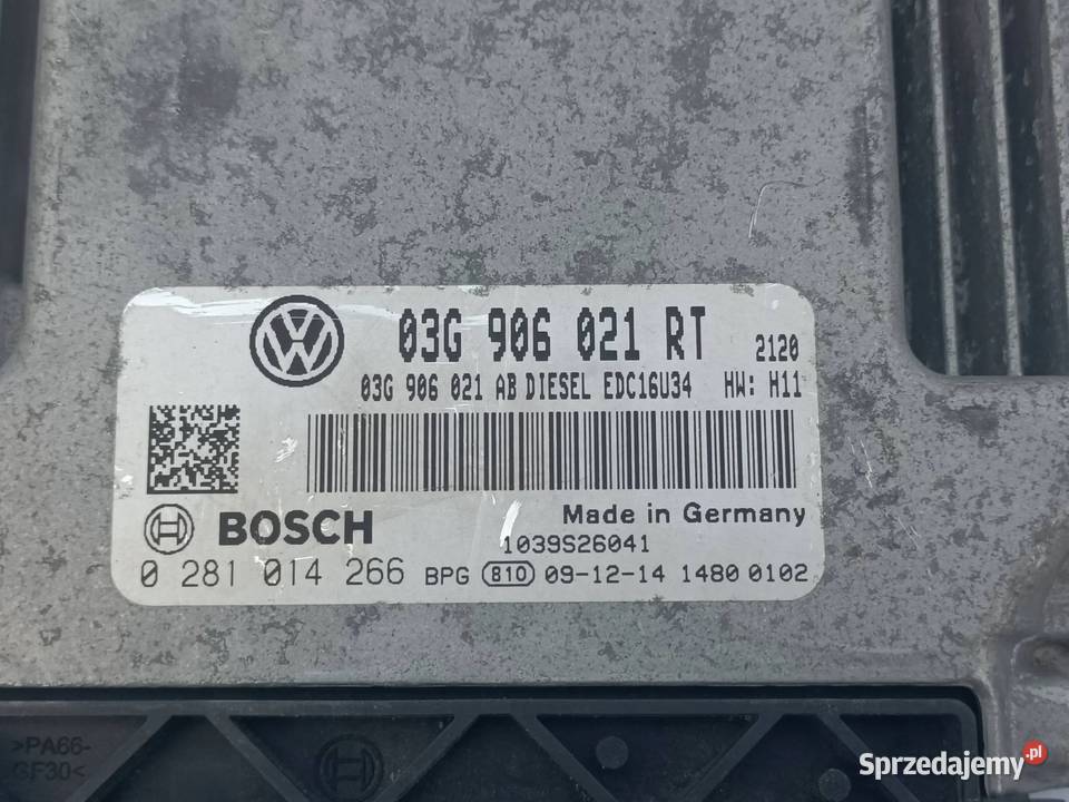 VW Caddy 20TDI STEROWNIK KOMPUTER SILNIKA Przemęt sprzedam