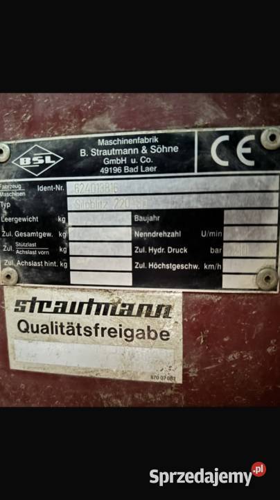 Wycinak Strautmmann Pawłów sprzedam