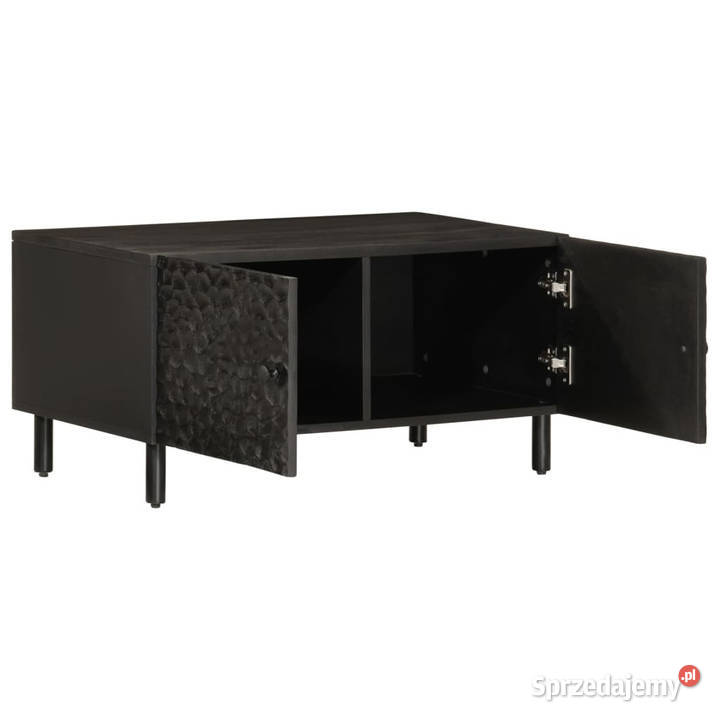 Stolik kawowy czarny 80x50x40 lite drewno mango mazowieckie Warszawa