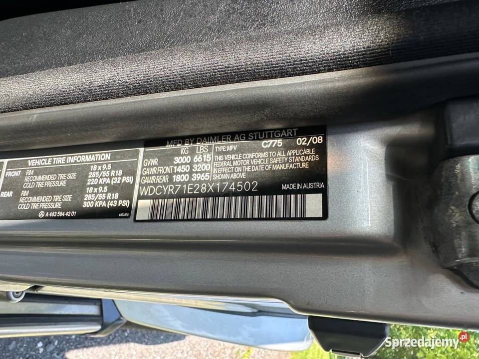 2008 MERCEDESBENZ G 55 AMG benzyna łódzkie