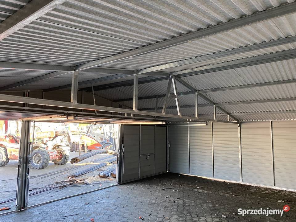 Garaż 9x6 AntracytPoziomy panel blachy Radom