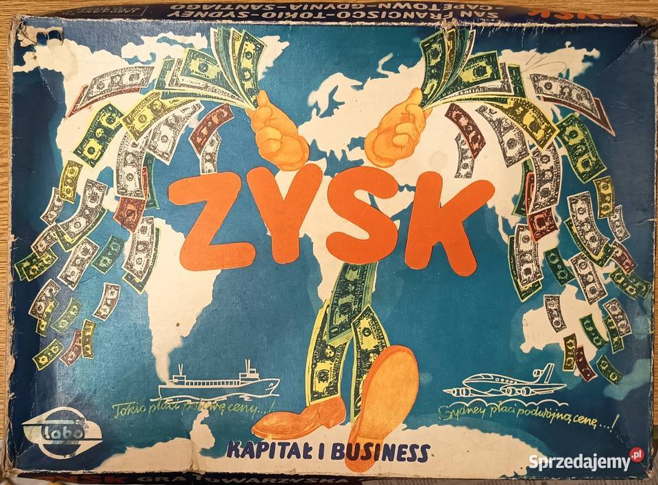stara gra planszowa ZYSK Kapitał i Business Labo Ekonomiczne i strategiczne Rzeszów