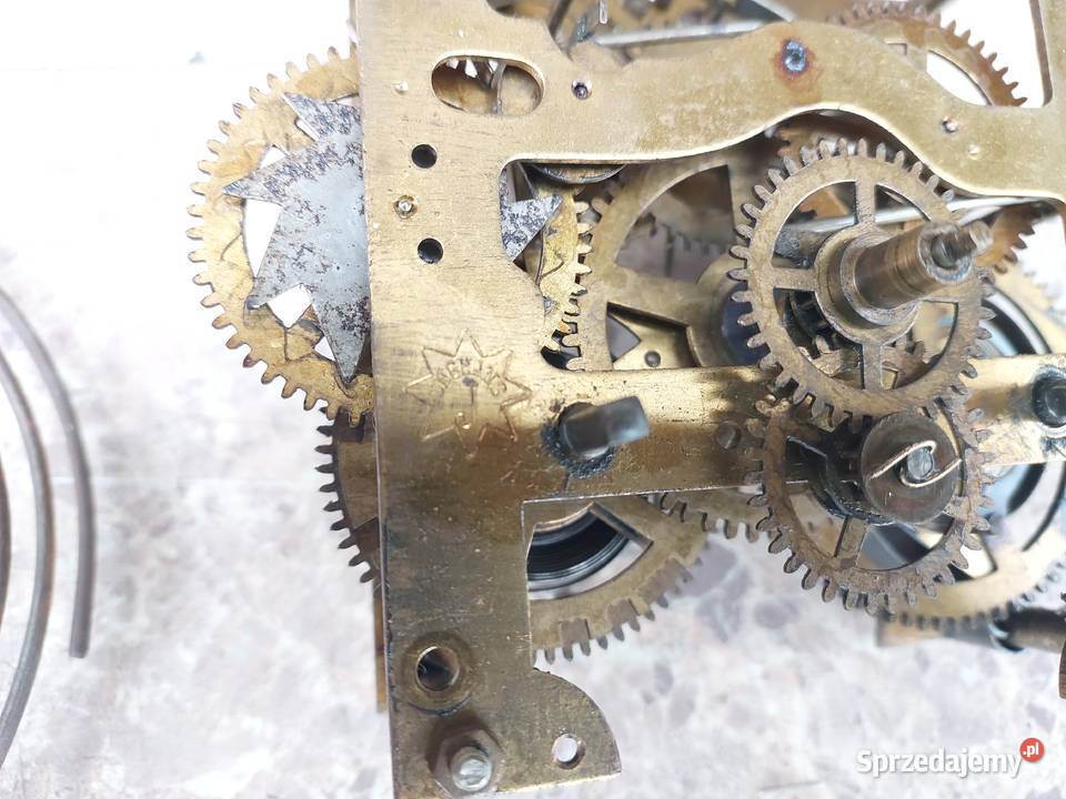 763 Mechanizm starego zegara ściennego Junghans Antyki, Sztuka, Kolekcje Tczew sprzedam