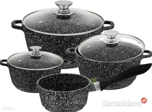 Garnki marmurkowe 4 Przybory kuchenne Poznań sprzedam