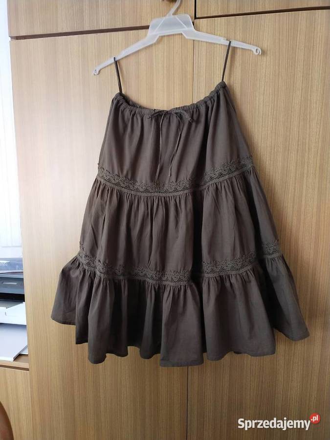 Spódniczka w kolorze oliwki śląskie