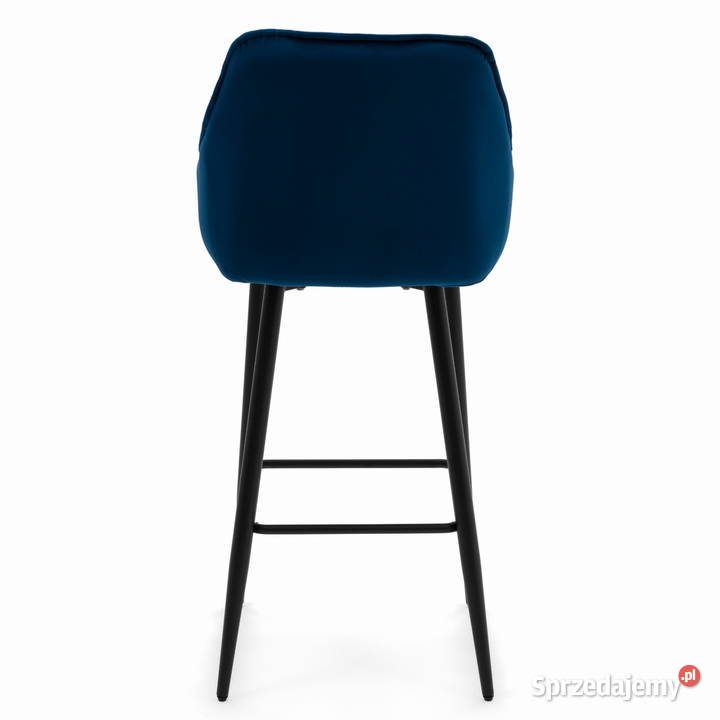 Granatowy Hoker Tapicerowany Siena Wysyłka 24H Krzesła Tarchały Małe