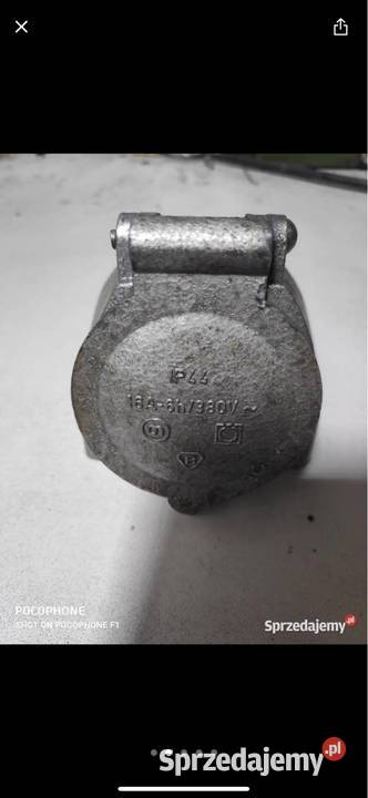 Gniazdo siłowe metalowe 4P 16A 400V IP44 Gliwice