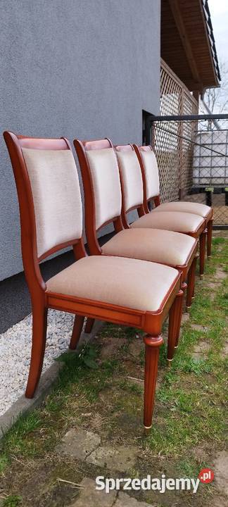 4 krzesła Warrings z drewna wiśniowego
