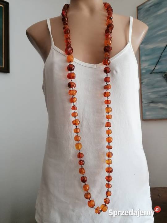 Naszyjnik Bursztyn Antyk