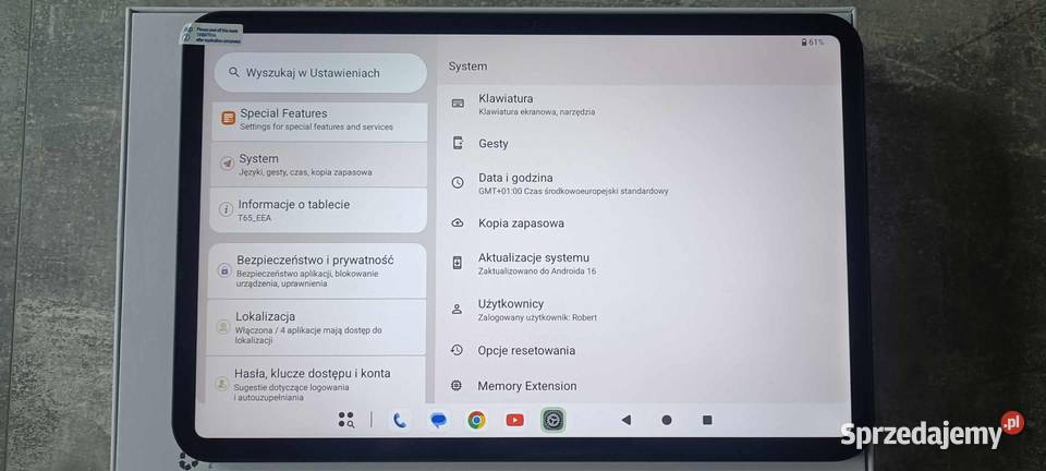 Tablet Teclast T65 134 cala8GB128GBAndroid Tablety i palmtopy Nysa sprzedam