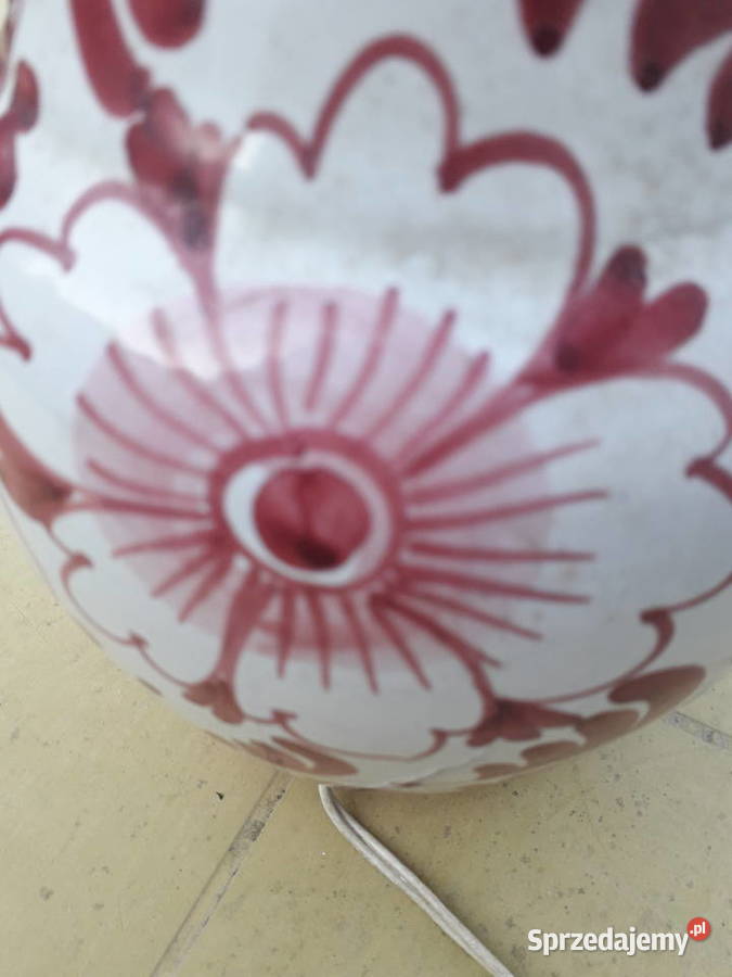 Lampa ceramiczna ręcznie malowana Lampy stołowe i nocne Warszawa