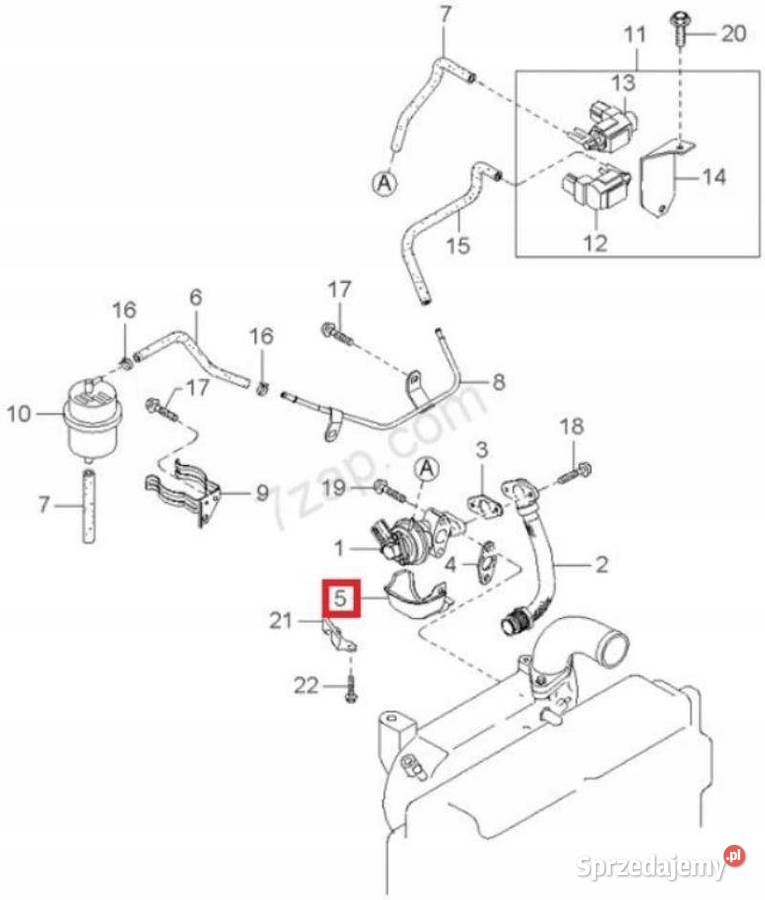 OSŁONA TERMICZNA ZAWORU EGR KIA SPORTAGE 9902 sprzedam