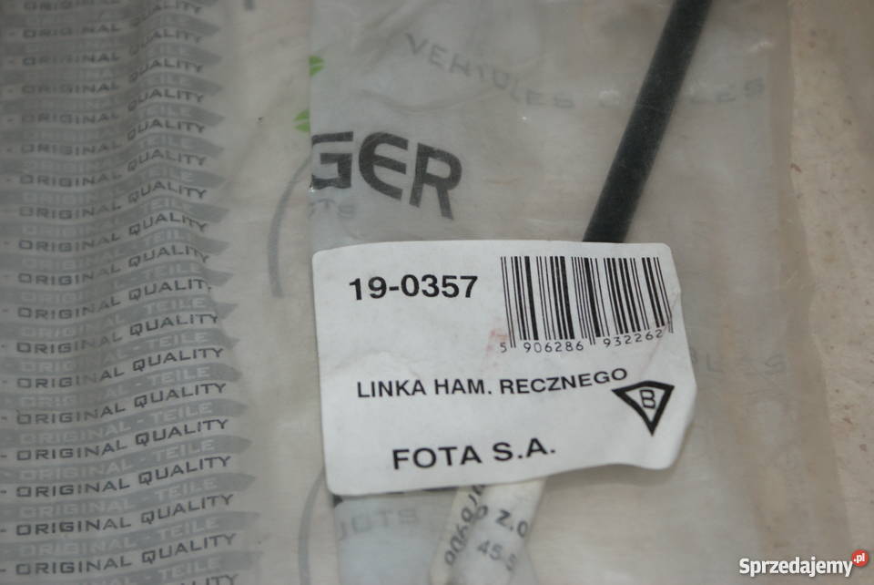 Linka hamulca ręcznego środek 2565mm1045mm VW mazowieckie Białobrzegi