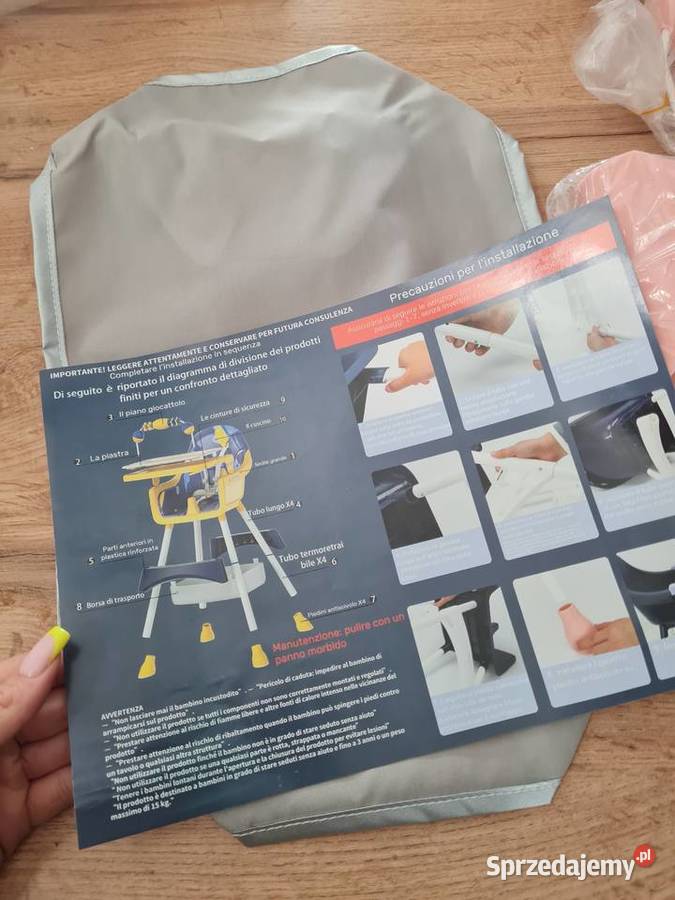 Nowe krzesełko do karmienia Brzostek sprzedam