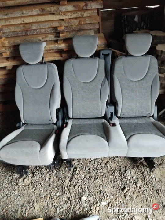 Fotele kanapa siedzenia 3 rząd Expert Scudo osobowe Radłów