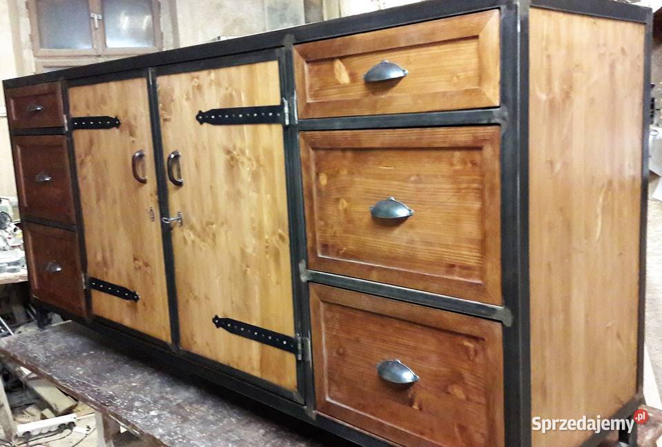 Szafka LoftKomoda industrialna RTVLoftMeble