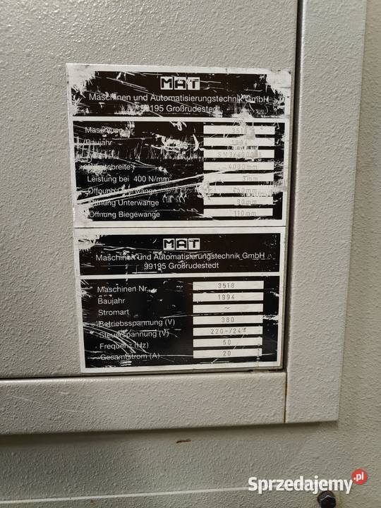 ZAGINARKA DO BLACHY HERA SM340003 Produkcja Trzebunia