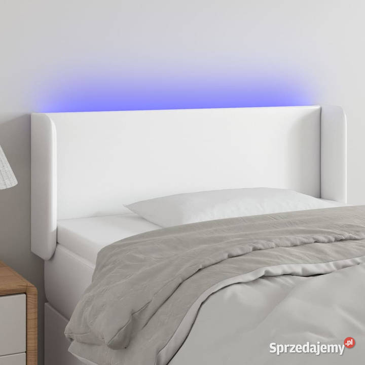 Zagłówek do łóżka z LED biały 93x16x7888 Warszawa sprzedam