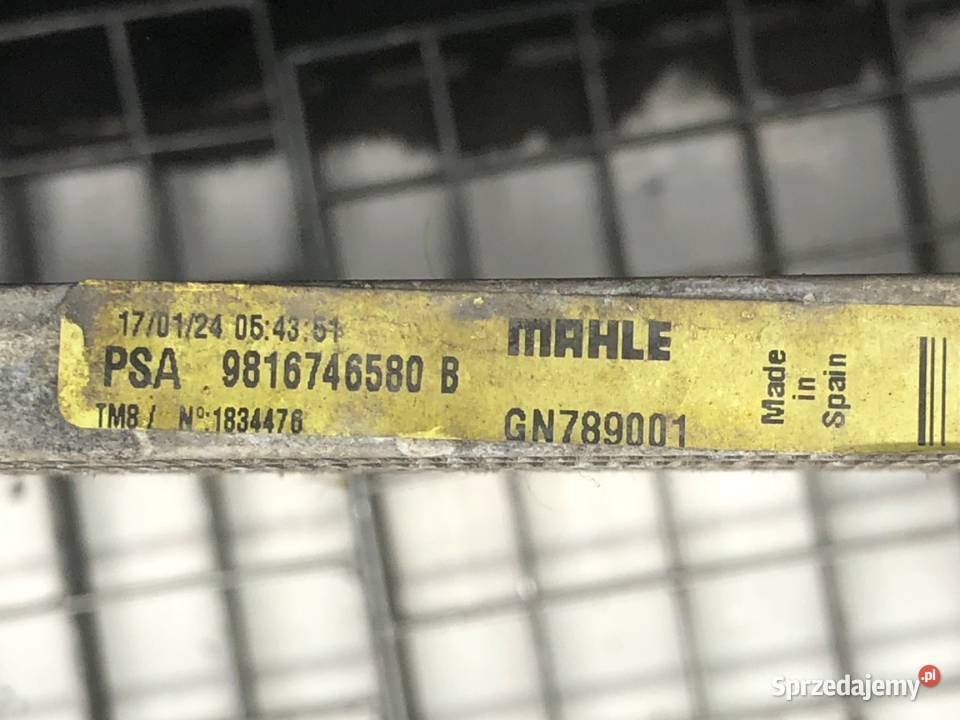 CHŁODNICA KLIMATYZACJI OPEL COMBO D 12 110