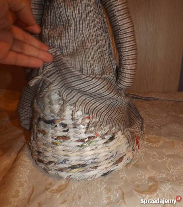 SKRZATgnom krasnal 55 wiklina papierowa inny kolor sprzedam