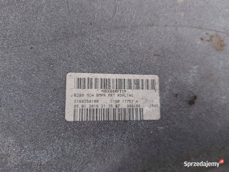 FORD FIESTA MK7 LIFT zderzak przód C1BB17757 świętokrzyskie Kielce
