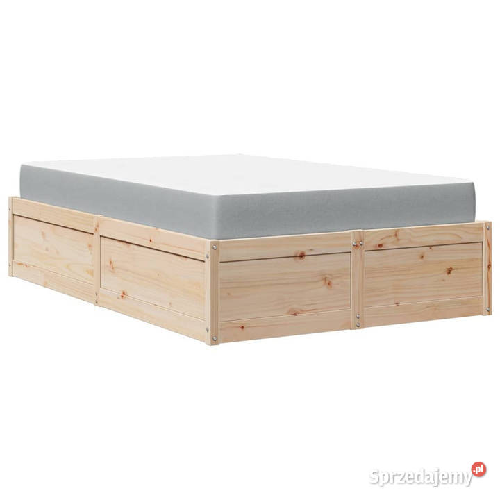 Łóżko z materacem 120x200 lite drewno sosnowe Warszawa