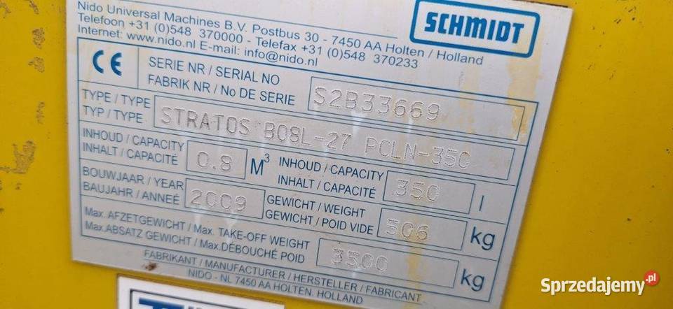 Posypywarka Nido STRATOS B08L27 PCLN350 Motylewo sprzedam