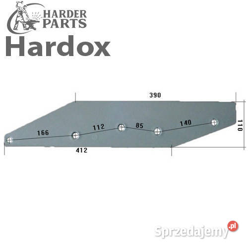 Płoza długa HARDOX 8102P części do pługa FENET Suwałki