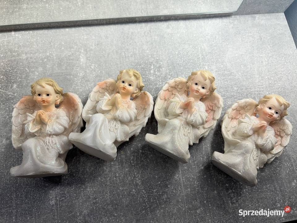 Anioł aniołek figurka 3 sztuki