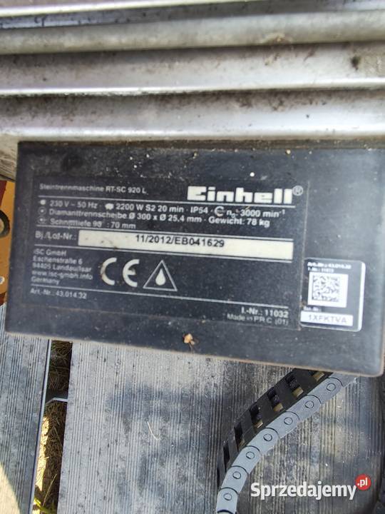 Einhell 4301432 Przecinarka do kamienia RTSC 920 Poddębice