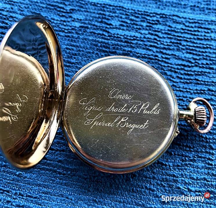 Luksusowy Kolekcjonerski Złoty zegarek 14k Poraj