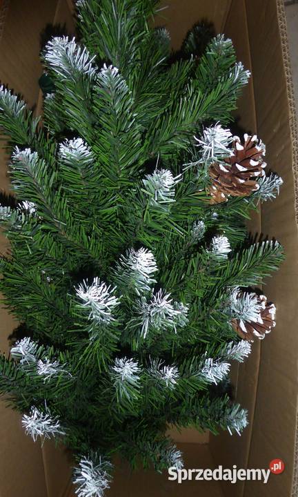 Nowa Piękna CHOINKA sztuczna JODŁA z SZYSZKAMI