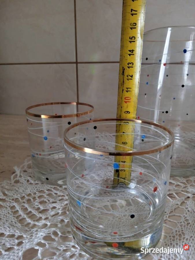 Dzbanek 4 szklaneczki w kropeczki lata 60 kujawsko-pomorskie