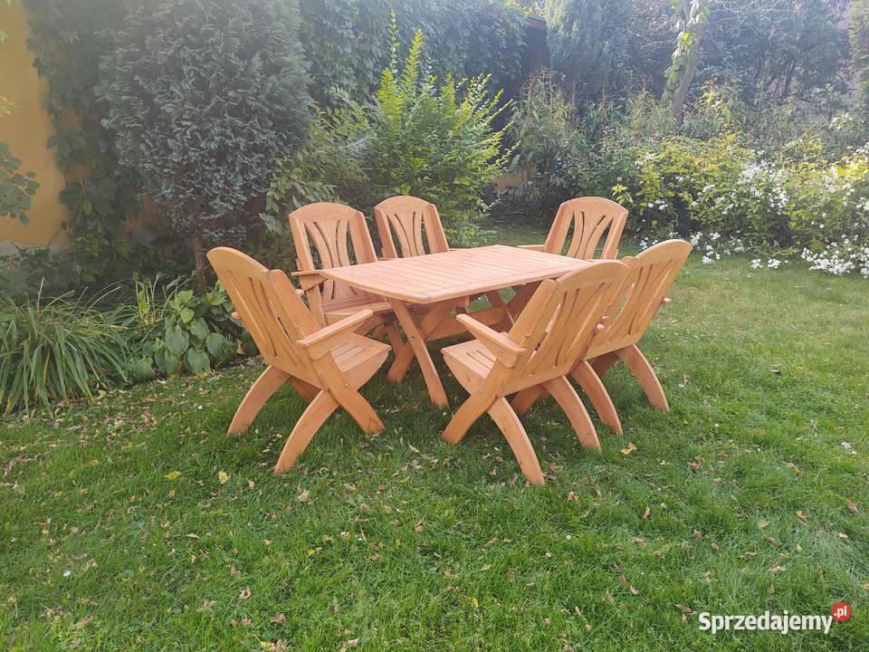 Meble ogrodowe drewniane składane meble tarasowe sprzedam