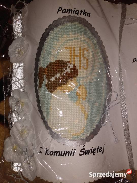 Kartka pamiątka I Komunii łódzkie Piotrków Trybunalski