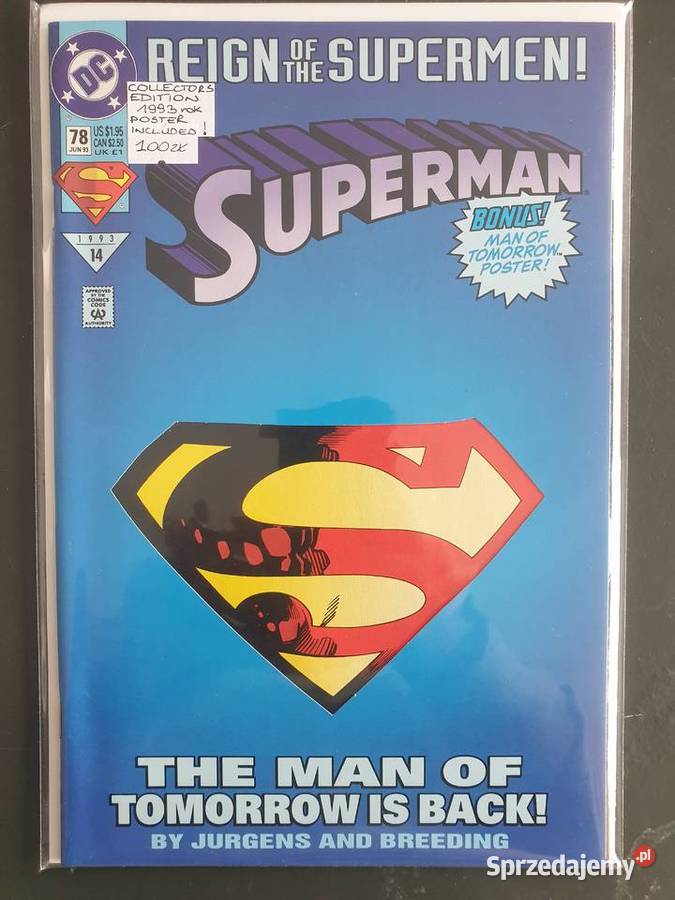 Superman Reign Of The Supermen komiks plakat Gdynia