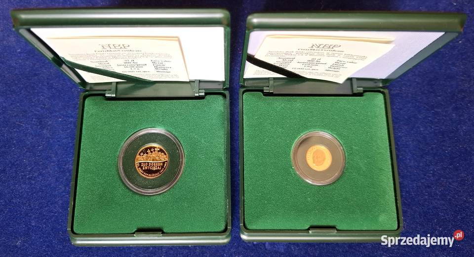 Złota Moneta Kolekcjonerska 25 Beatyfikacja Jana Gliwice