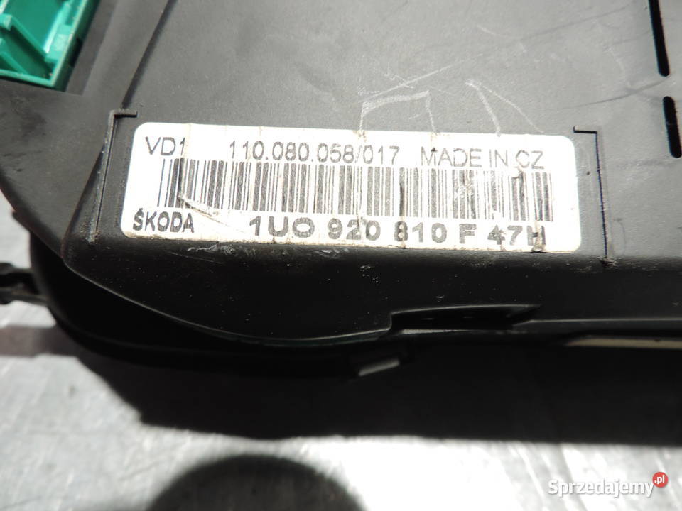 SKODA OCTAVIA 1 I 19 TDI LICZNIK ZEGARY małopolskie Nowy Sącz sprzedam