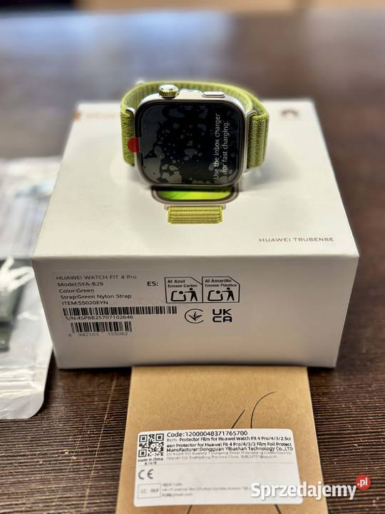 Smartwatch Huawei Watch Fit 4 Pro zielony warmińsko-mazurskie Elbląg