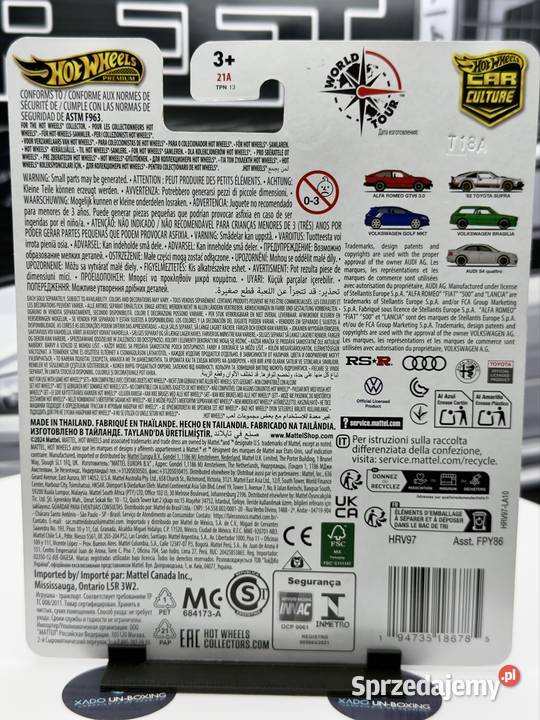 ot Wheels Car Culture 82 Toyota Supra BOX 5 Wrocław