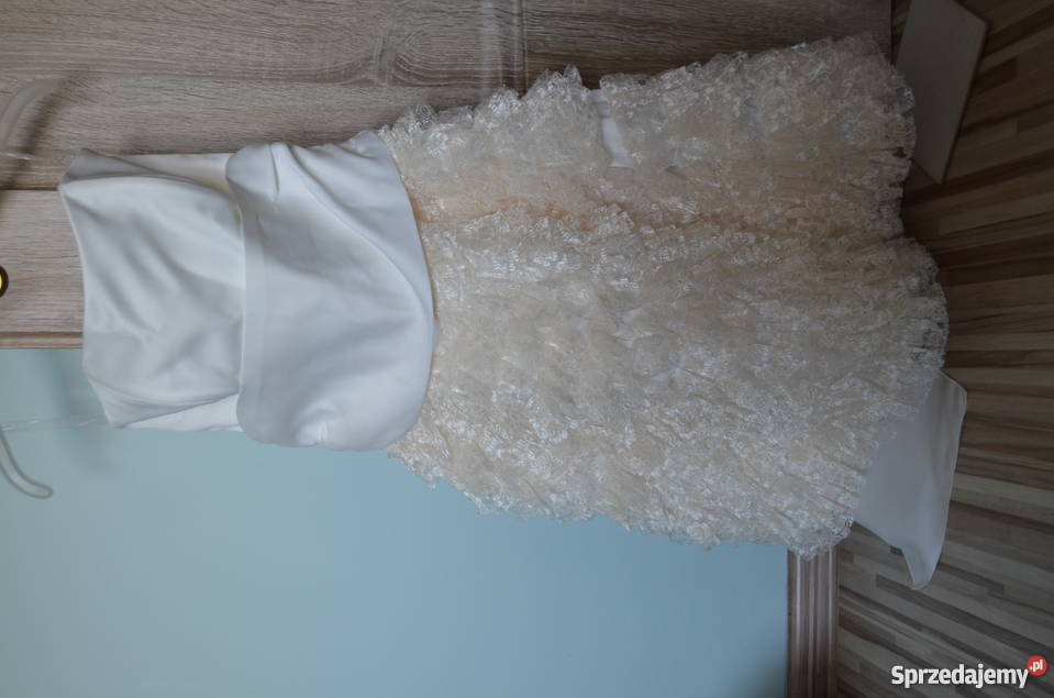 Sukienka Panny Młodej ślub poprawiny 92cm