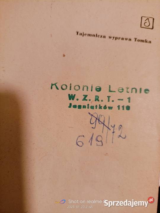 Tajemnicza wyprawa Tomka dedykacja książki Warszawa